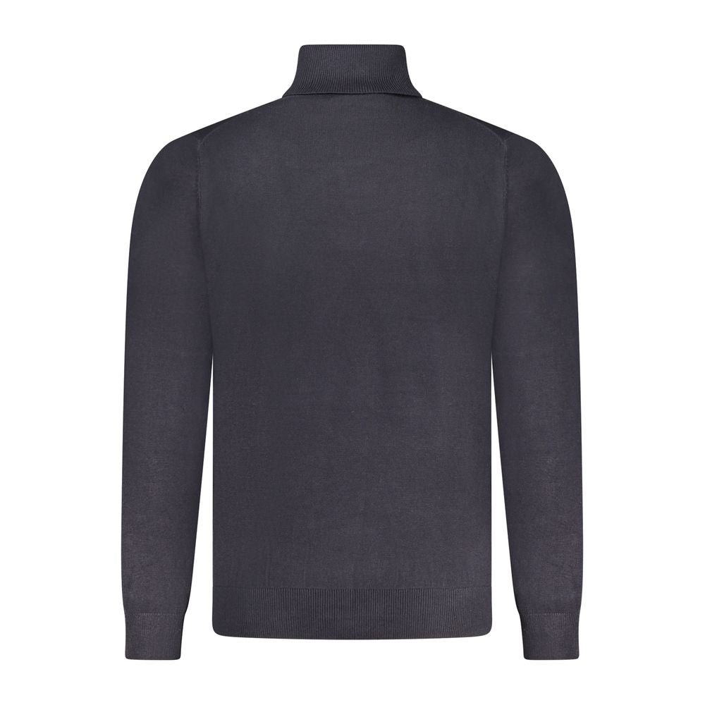 Blue Polyester Men Sweater