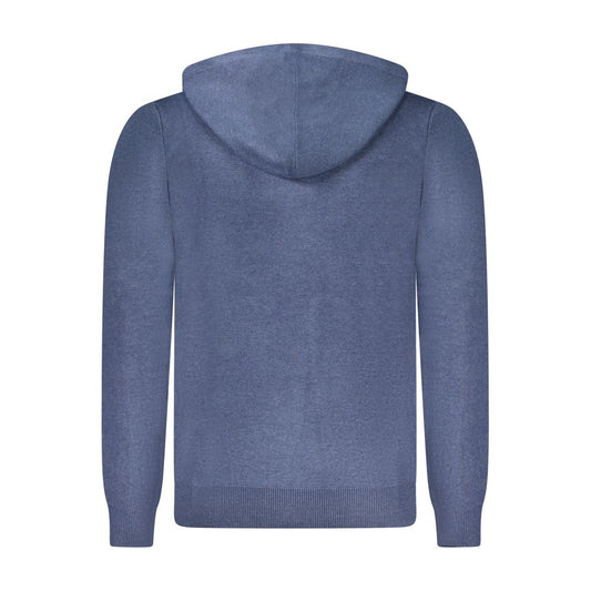 Blu Poliammide Male Cardigan