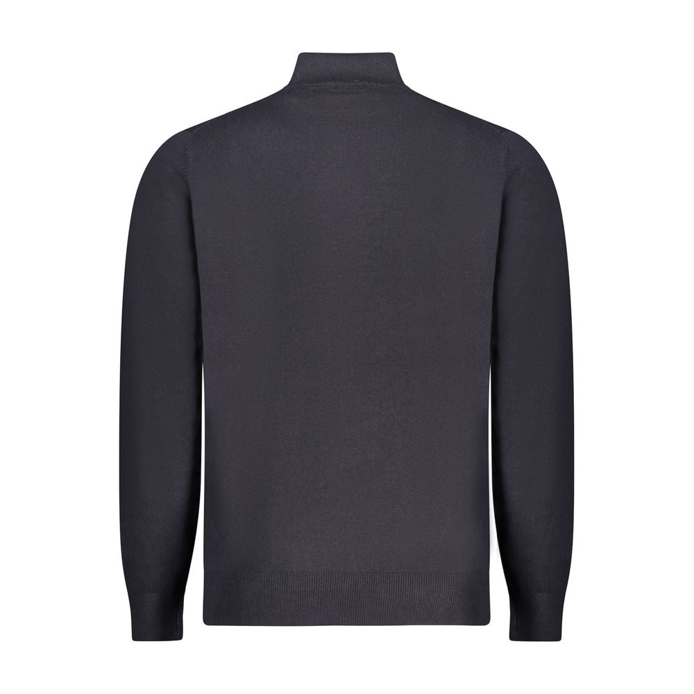 Blue Polyester Men Sweater