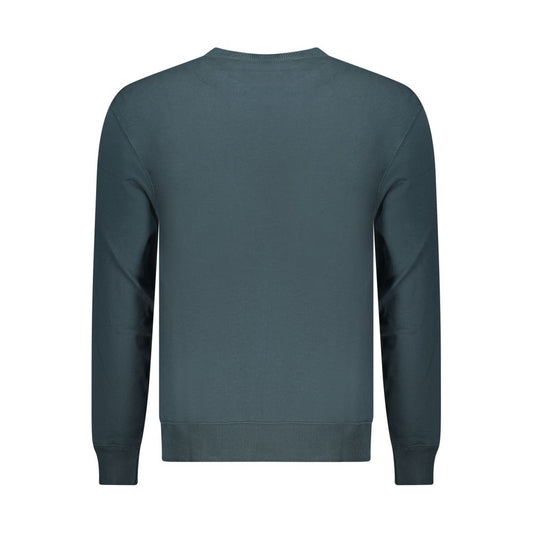 Blue Cotton Men Sweatshirt