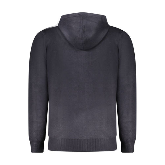 Blue Polyester Men Cardigan