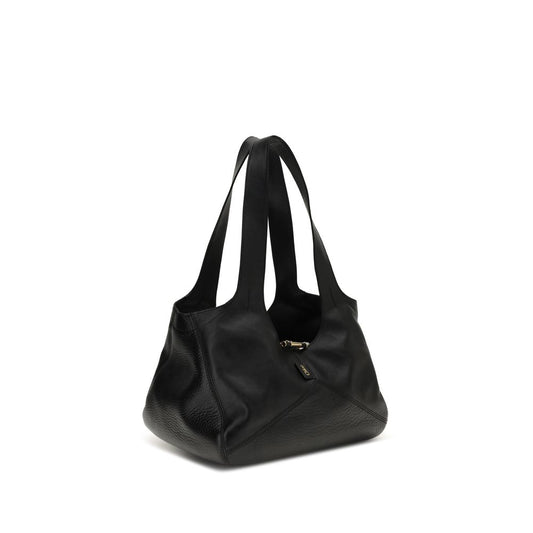 Black Calf Leather Bos Taurus Shoulder Bag