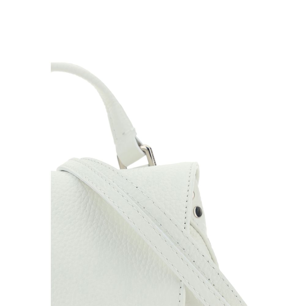 White Calf Leather Bos Taurus Shoulder Bag
