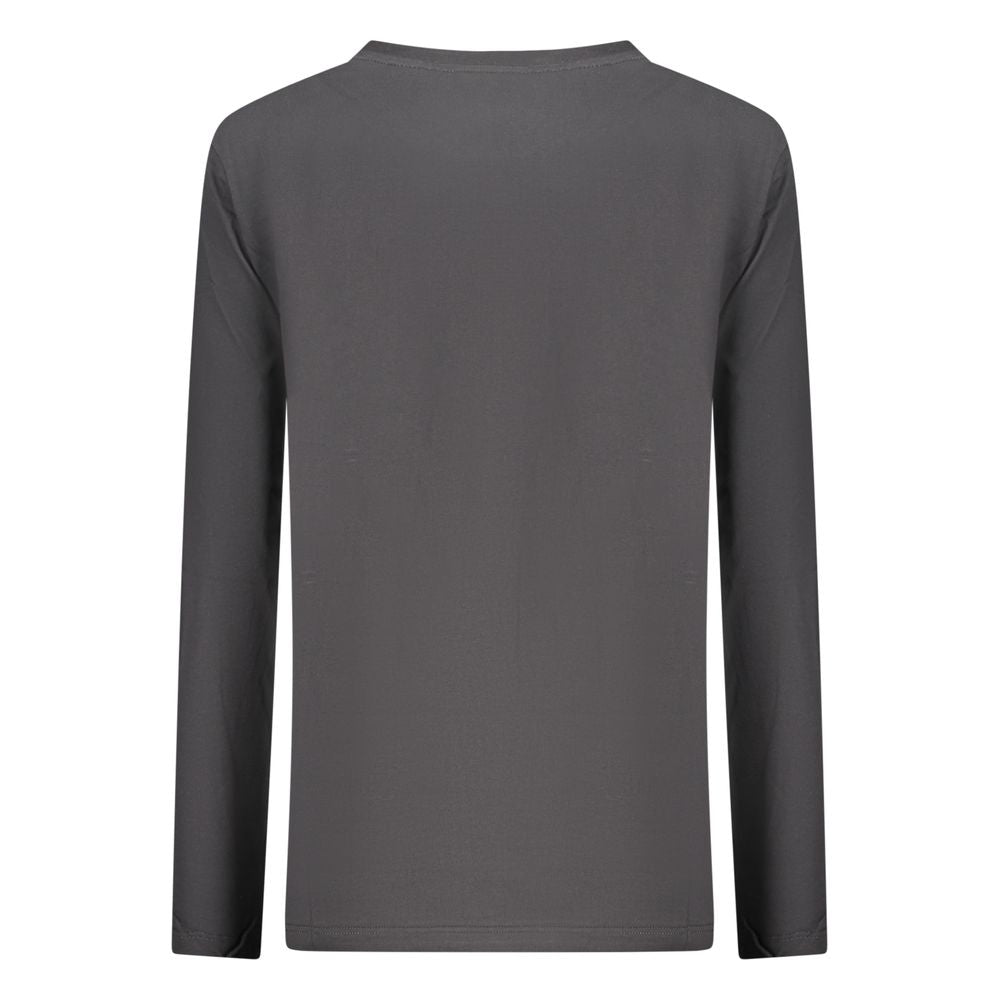 Black Cotton Women T-Shirt