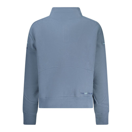 Blue Cotton Women's Sweatshirt