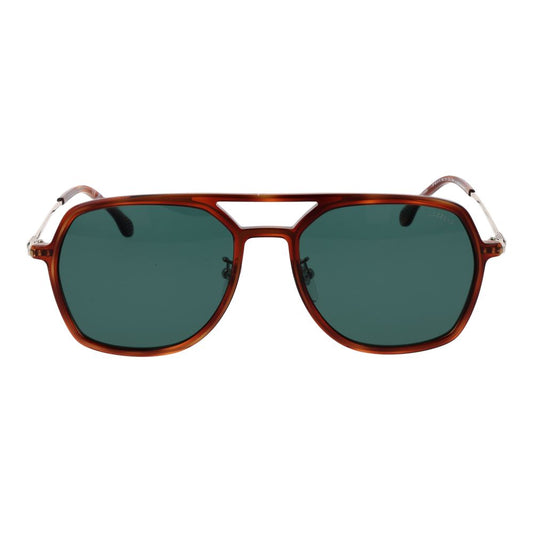Brown Metal Sunglasses