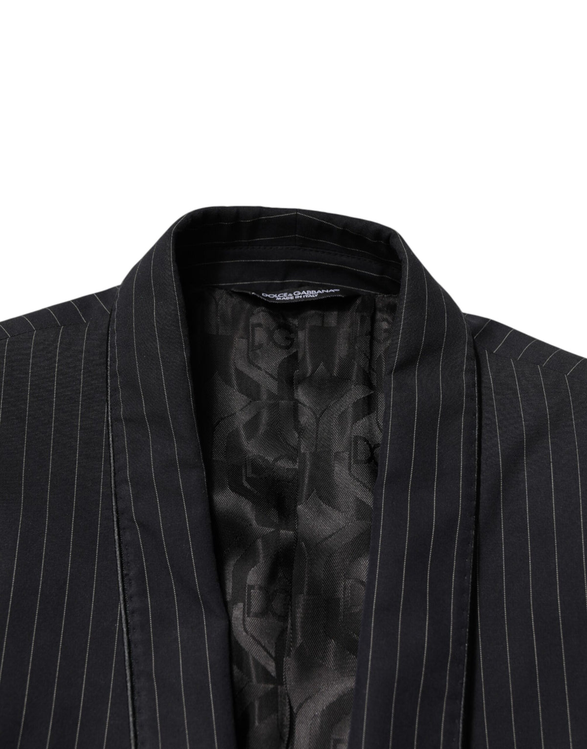 Dark Gray Stripes 1 Button Suit Jacket Blazer