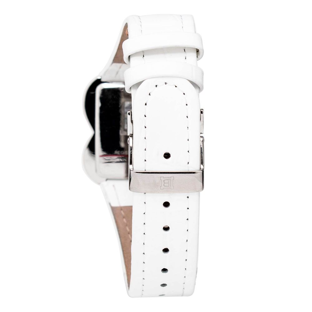 White Leather Dress Watch