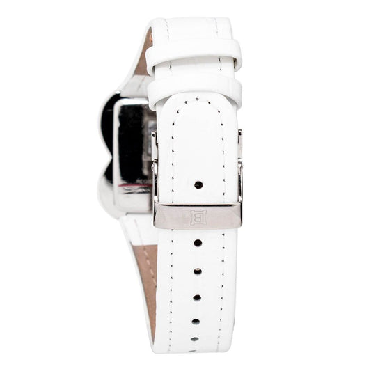White Leather Dress Watch