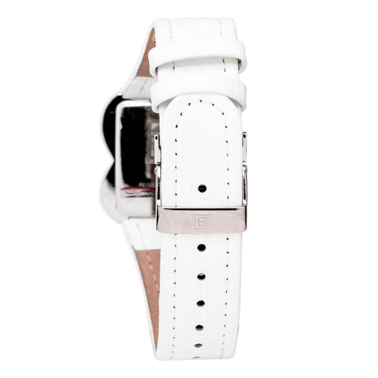 White Leather Dress Watch