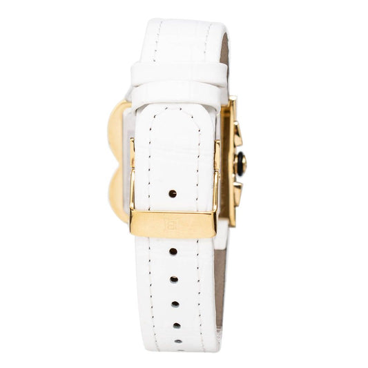 White Leather Dress Watch