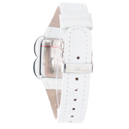 White Leather Dress Watch