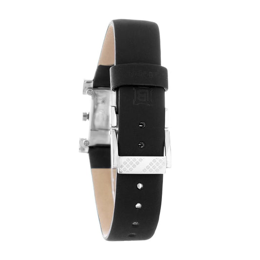 Black Leather Dress Watch