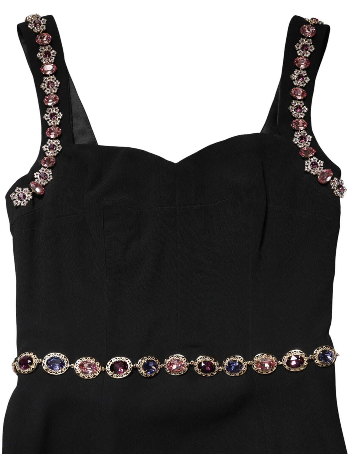 Black Embellished Sheath Mermaid Gown Dress