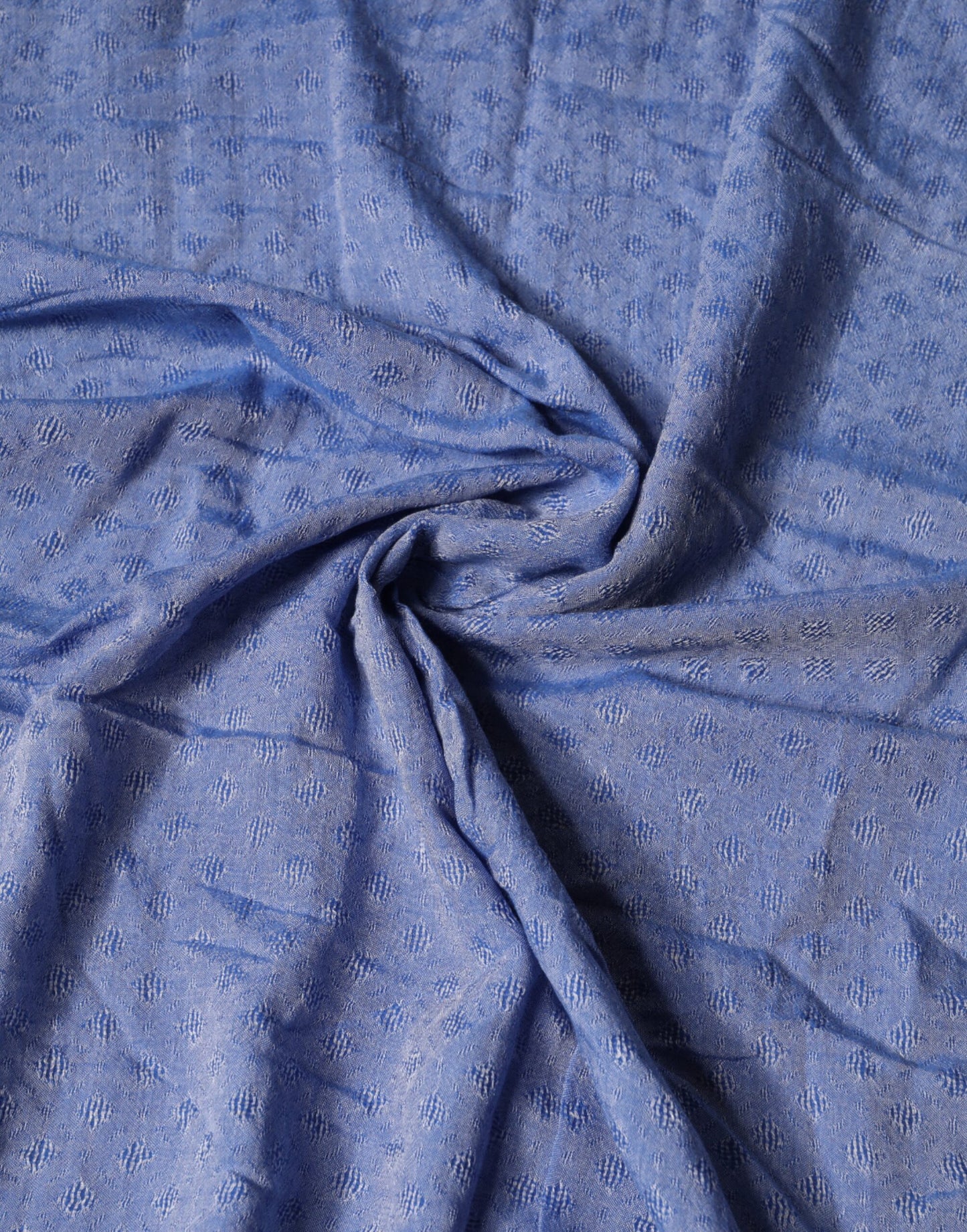 Blue Lace Stole Cotton Neck Wrap Shawl Scarf