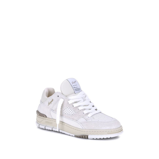 Cream Calf Leather Bos Taurus Sneakers