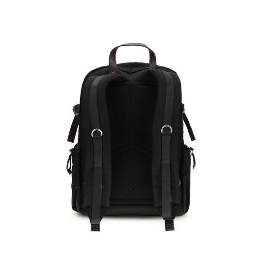 Black Recycled Polyamide Backpack