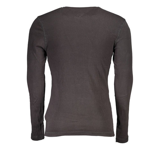 Black Cotton Men's T-Shirt