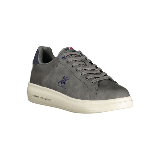 Gray Polyester Sneaker