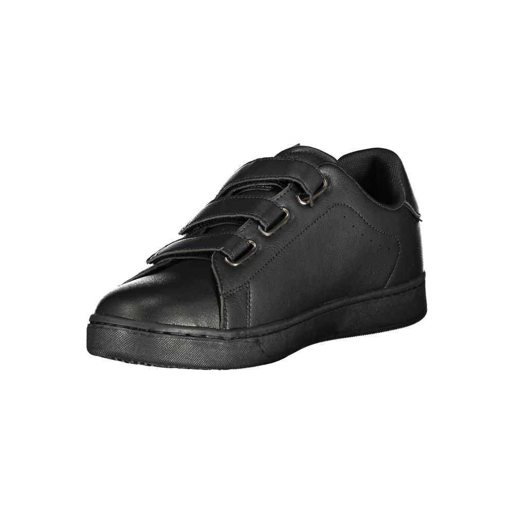 Black Polyester Sneaker