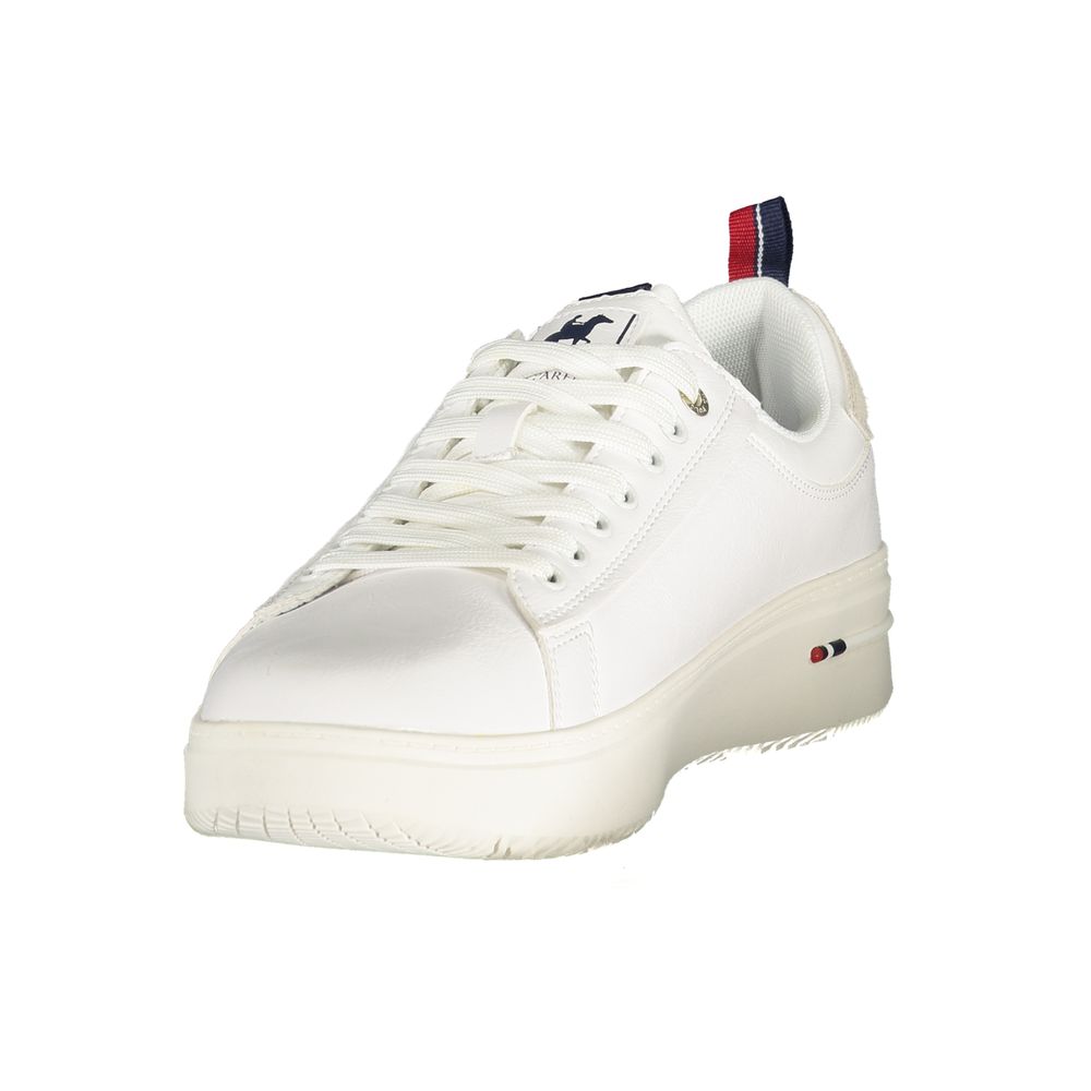 White Polyester Sneaker