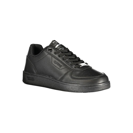 Black Polyurethane Women Sneaker