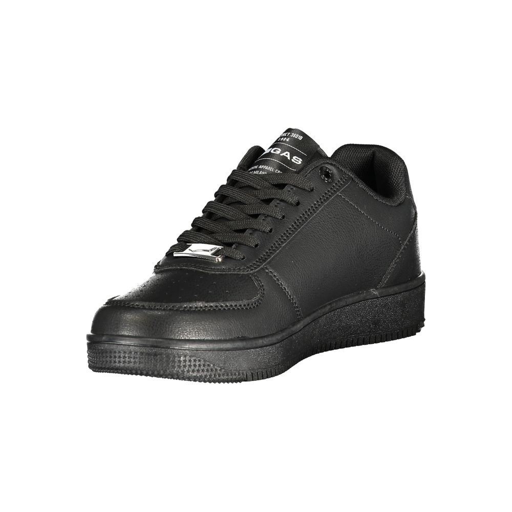 Black Polyurethane Women Sneaker