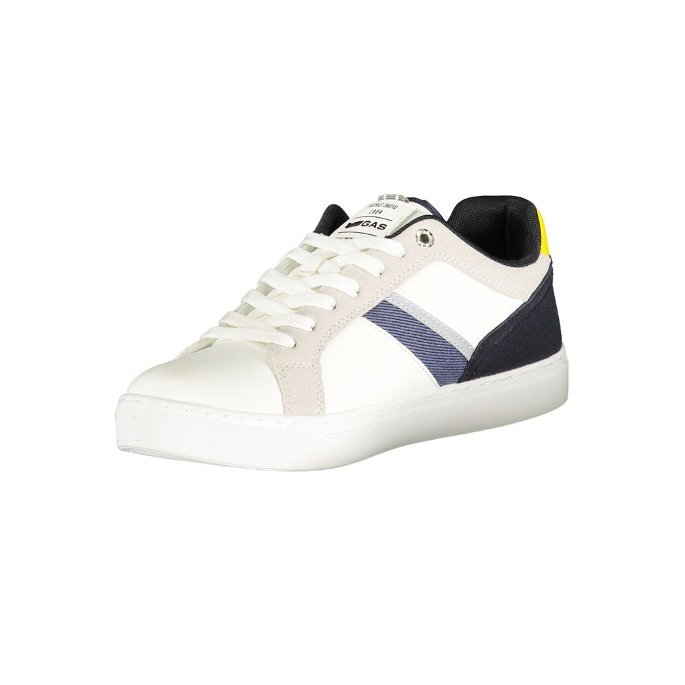 White Polyurethane Men's Sneaker