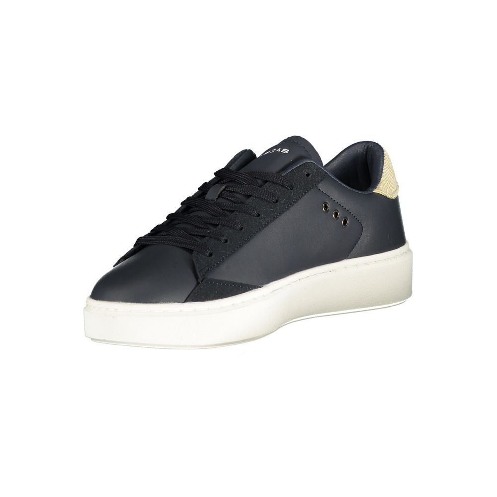 Blu Polyurethane Men Sneaker