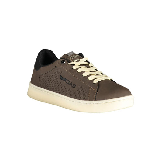 Marrone Polyurethane Men Sneaker