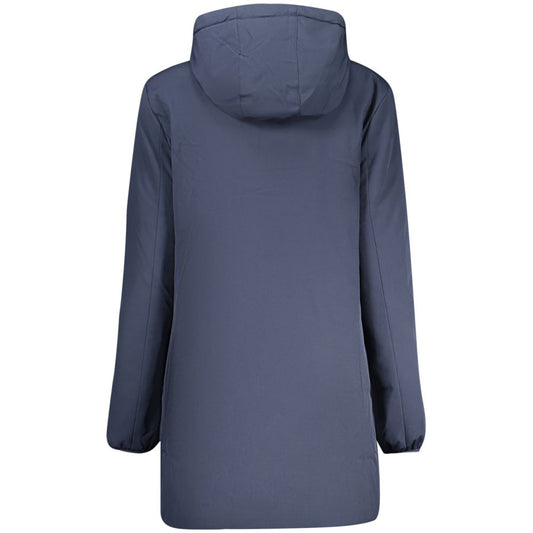 Blue Polyester Women's Jacket