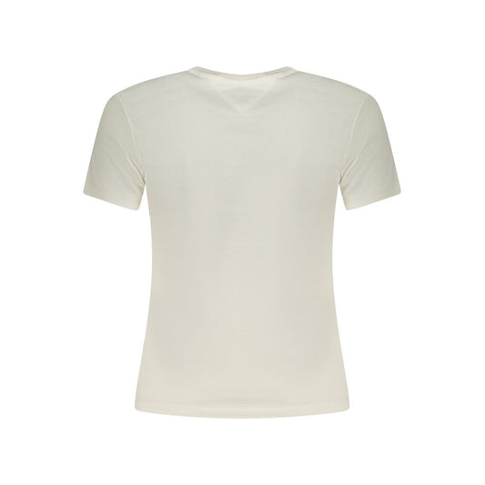 White Cotton Women's T-Shirt