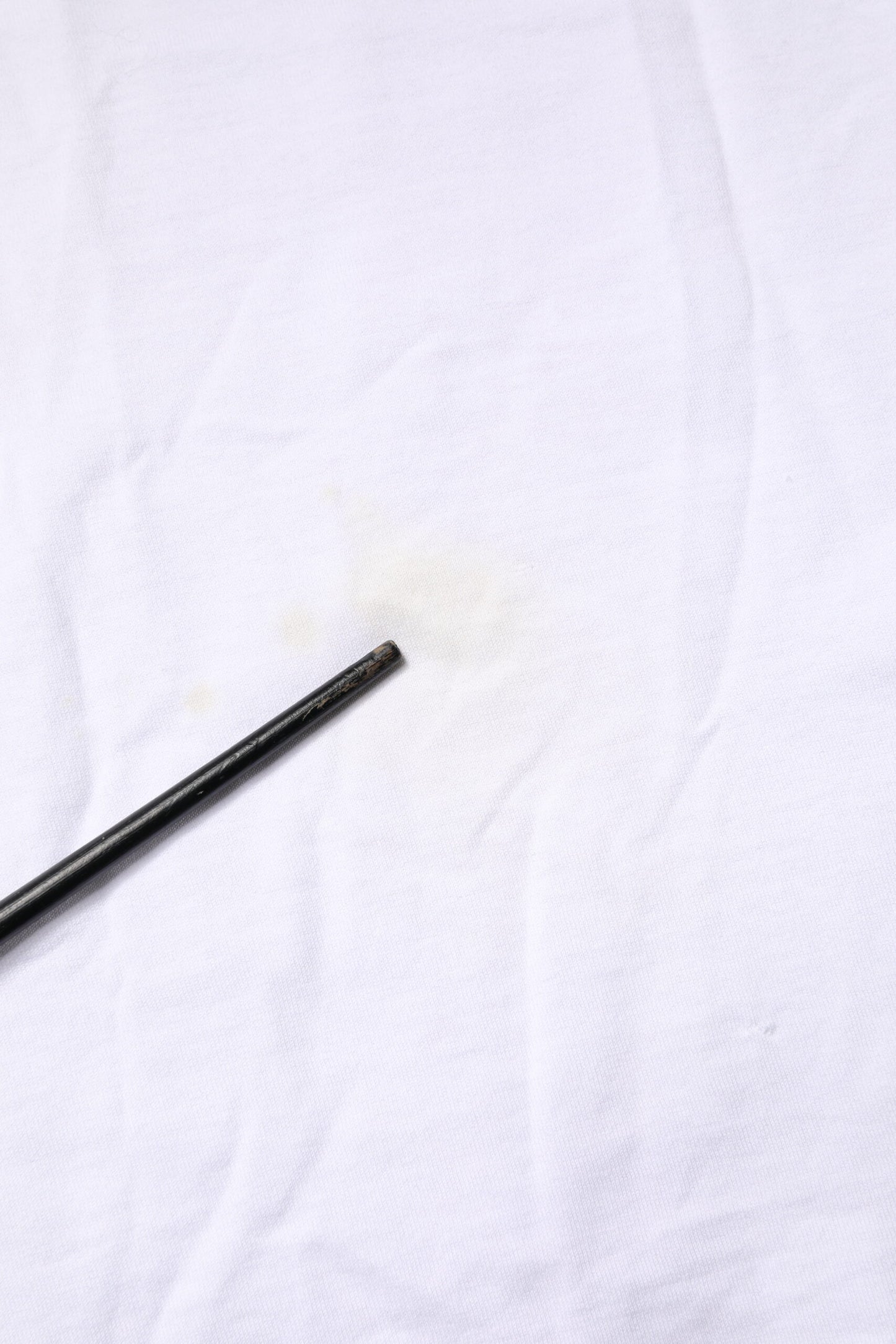 White Cotton Necklace Embellished T-shirt