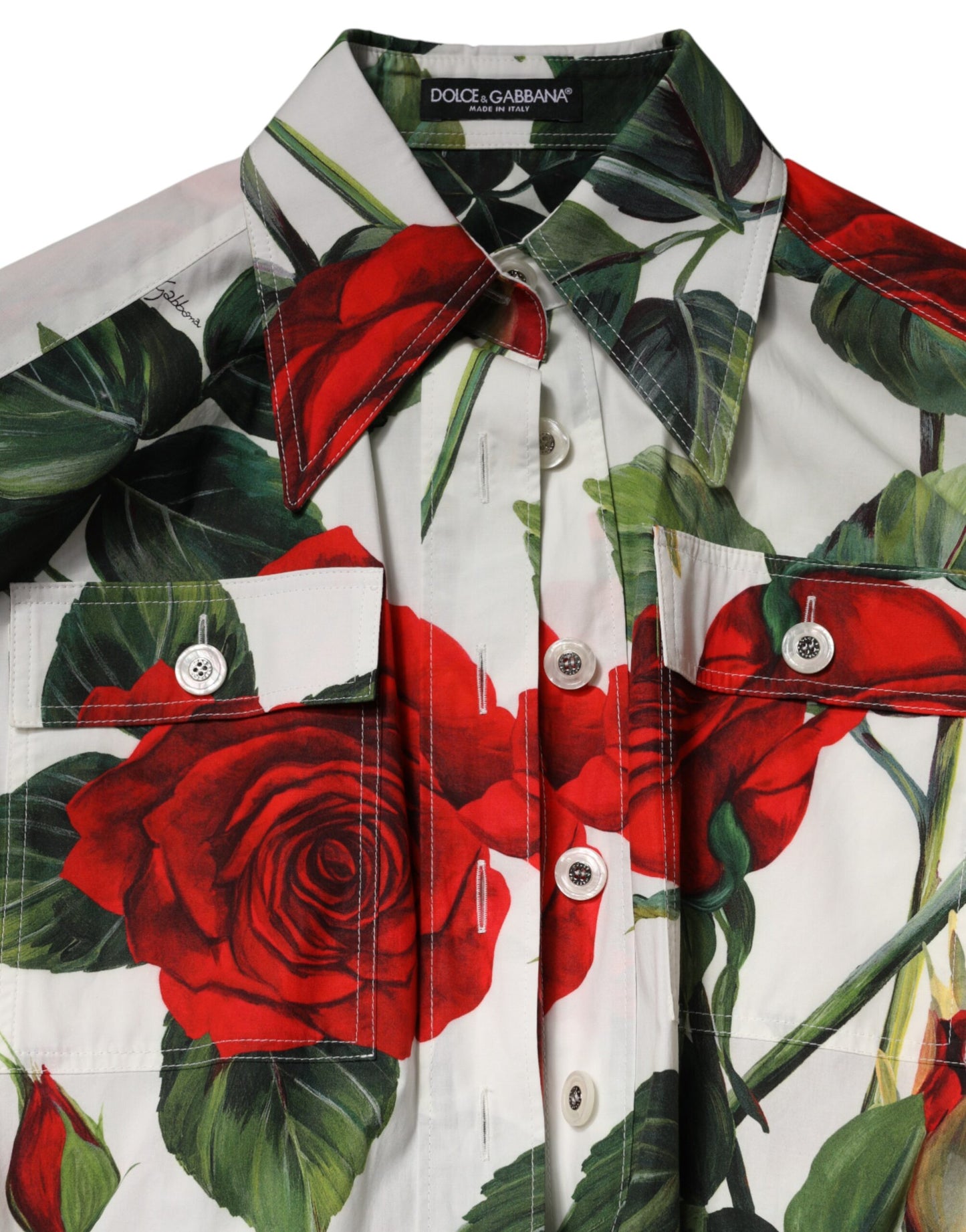 White Floral Print Cotton Jumpsuit Dress