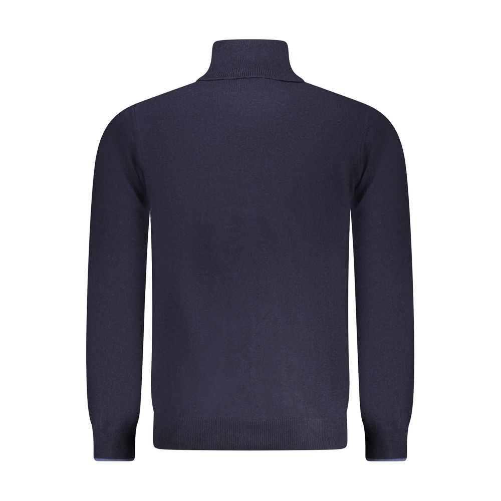 Blue Polyamide Men's Sweater