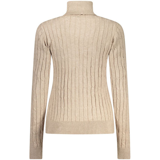 Beige Viscosa Women Sweater