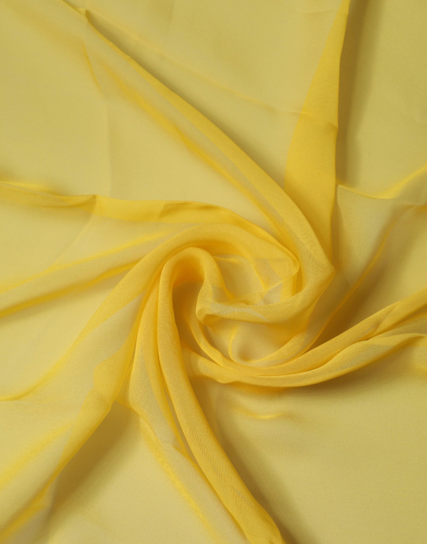 Yellow Silk Neck Wrap Square Foulard Scarf
