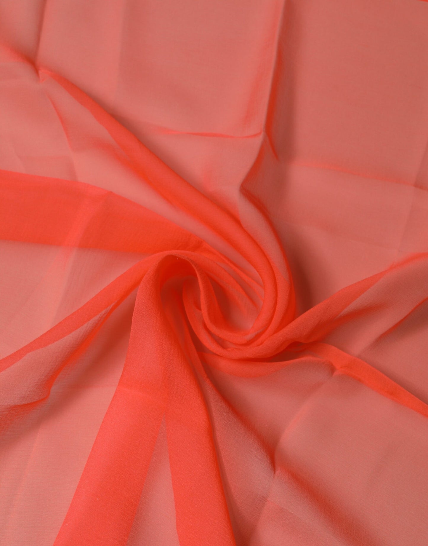 Orange Silk Neck Wrap Square Foulard Scarf