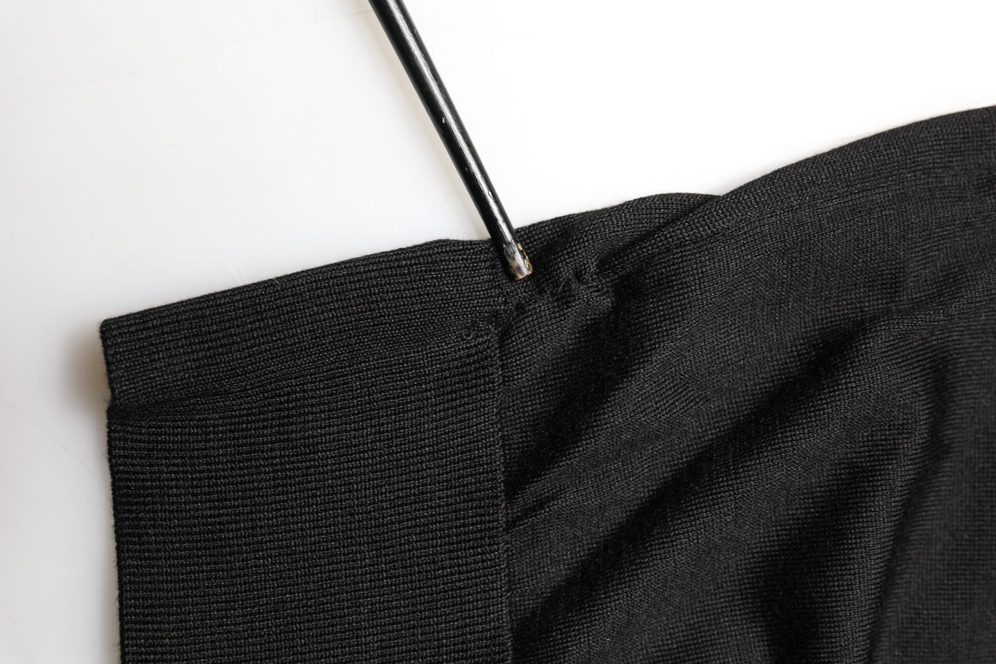 Black Silk Collared Short Sleeve Polo T-shirt