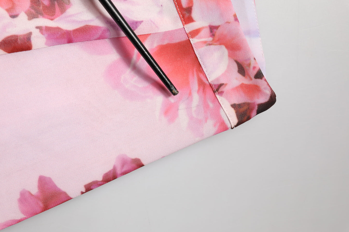 Pink Floral Flared High Waist Trouser Pants