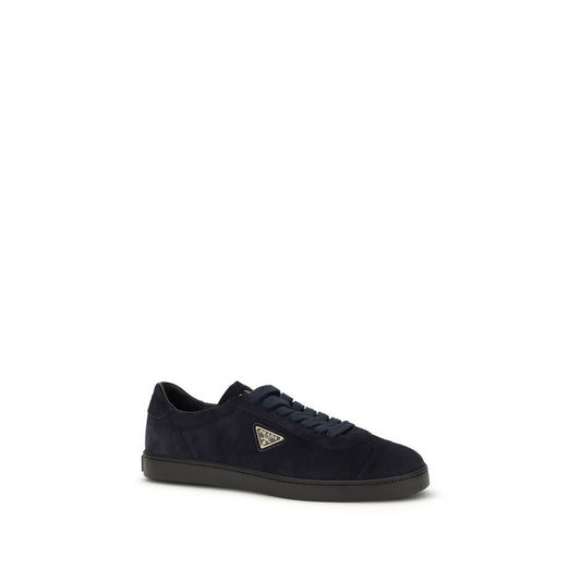 Blue Calf Leather Bos Taurus Sneakers
