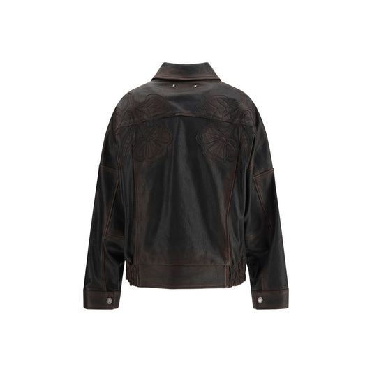 Brown Viscose Bomber