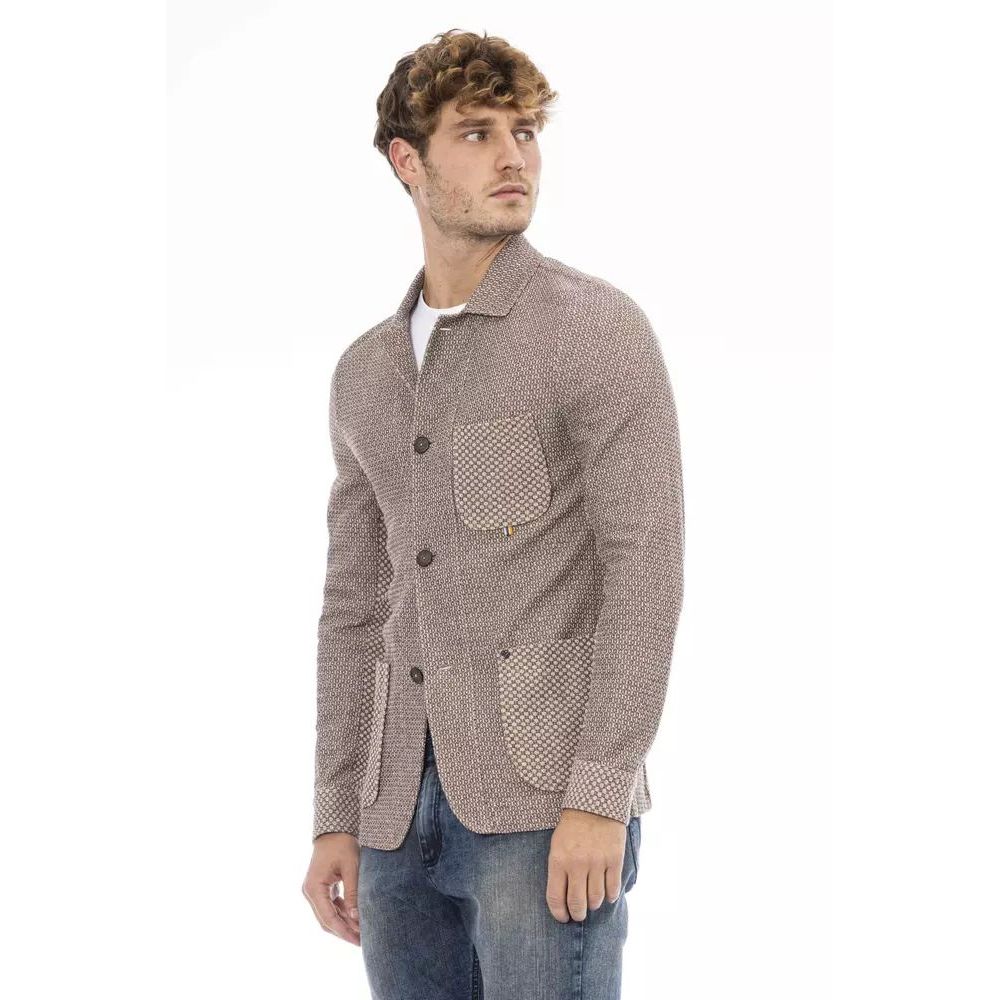 Beige Cotton Blazer