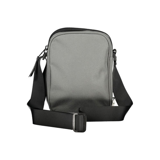 Grigio Polyester Man Shoulder Bag