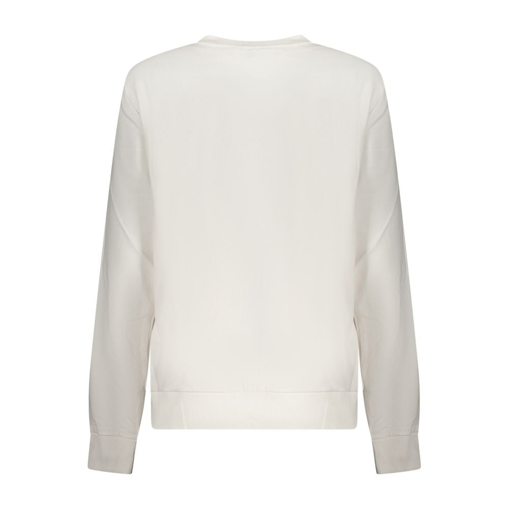 White Cotton Women's Sweatshirt