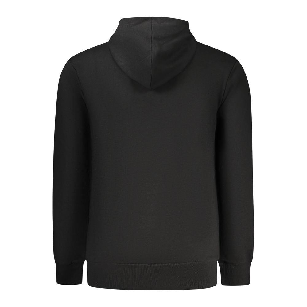 Black Cotton Men's Hoodie