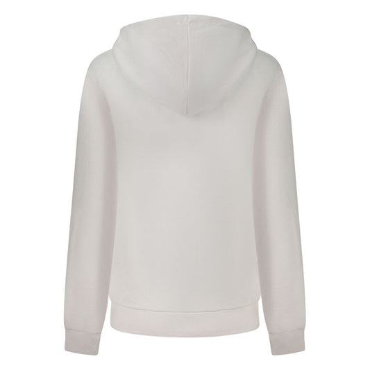 White Cotton Women Sweatshirt