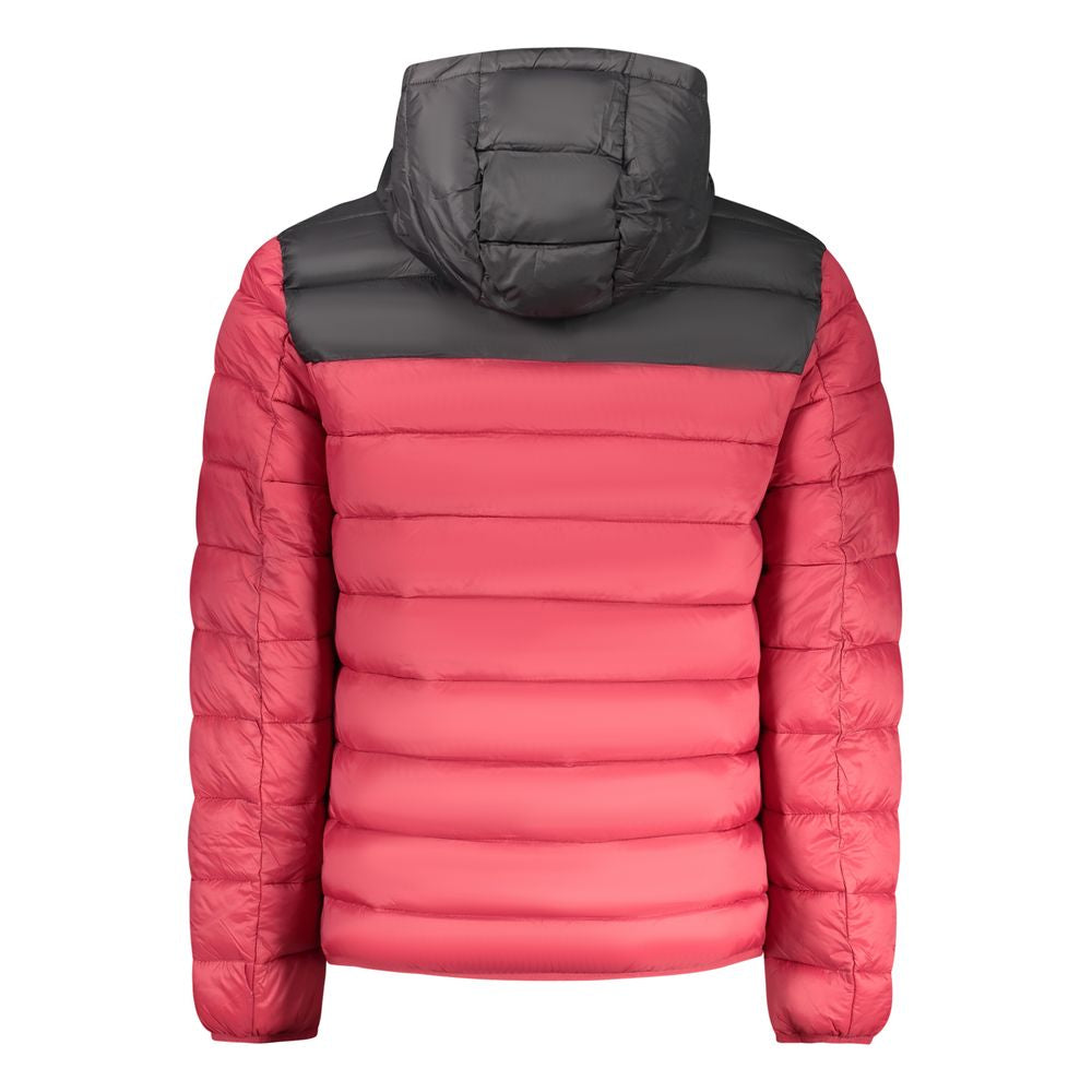 Red Polyamide Mens Jacket