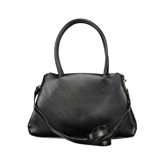 Black Polyurethane Women's Bag