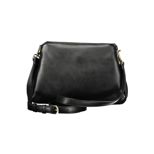 Black Polyurethane Women's Bag